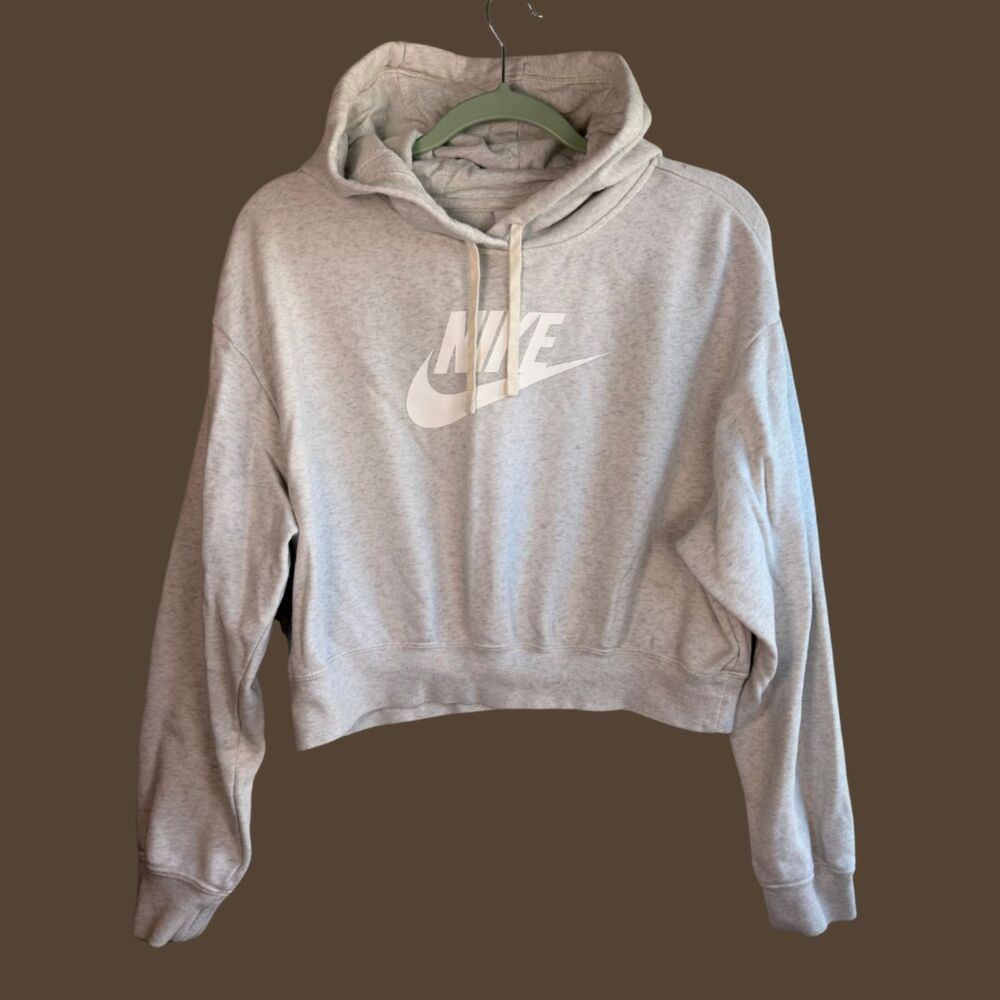 Nike Womens Cropped Classic Logo Hoodie